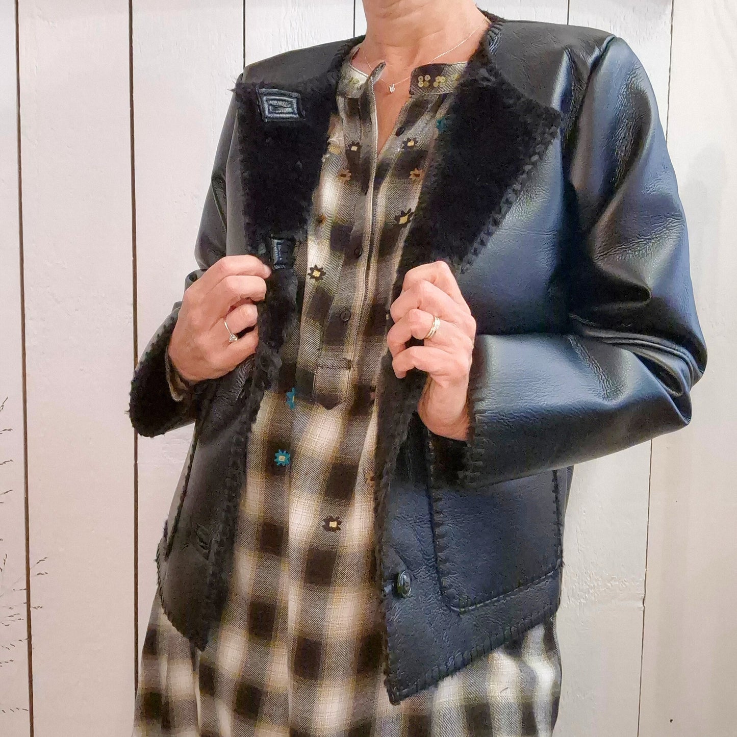 Blouson effet cuir