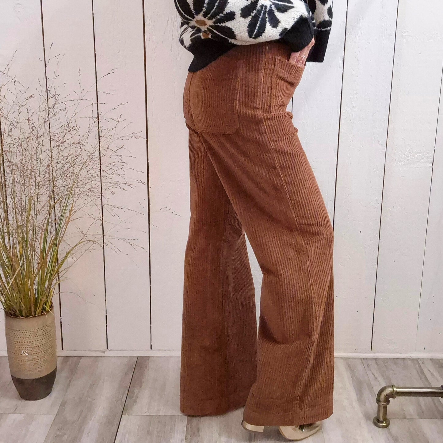 Pantalon velours côtelé