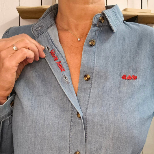 Chemise manches longues