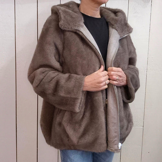 Blouson fausse fourrure